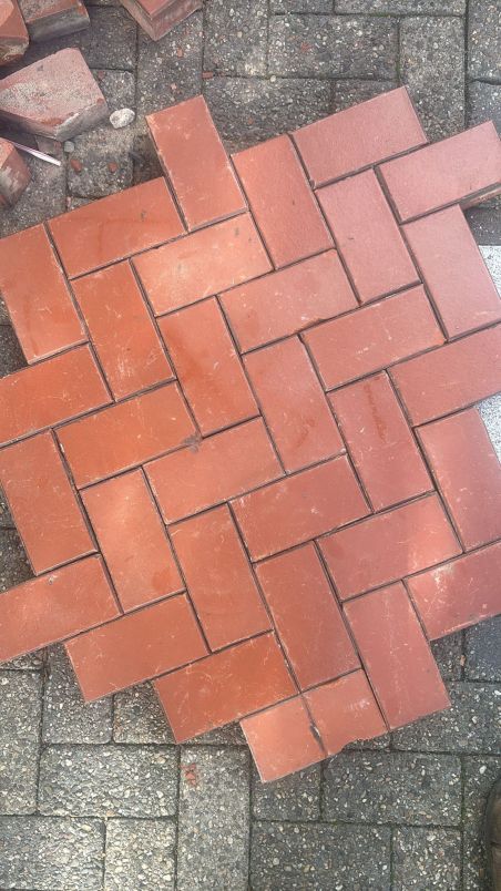 Oude kei formaat Klinkers Rood